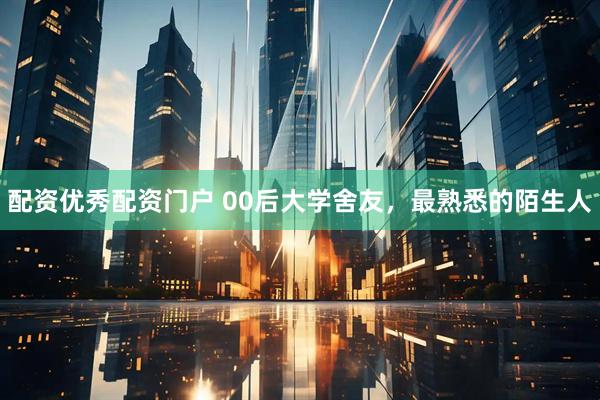 配资优秀配资门户 00后大学舍友，最熟悉的陌生人