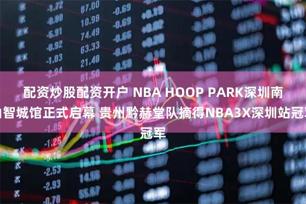 配资炒股配资开户 NBA HOOP PARK深圳南山智城馆正式启幕 贵州黔赫堂队摘得NBA3X深圳站冠军